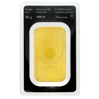 Lingotto Bolaffi Metalli Preziosi 50 gr.